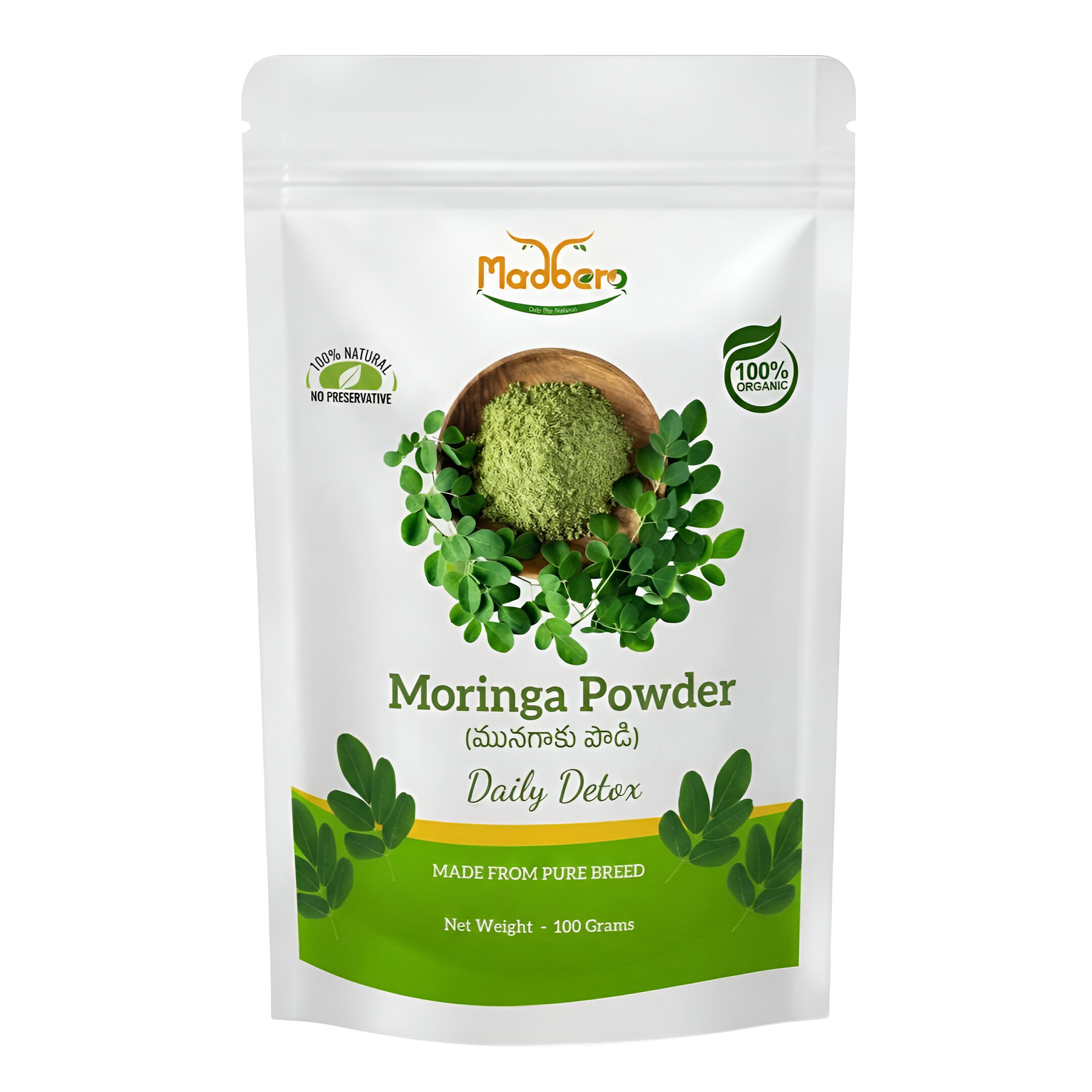 Moringa Powder in Pouches